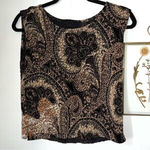 paisley print tank